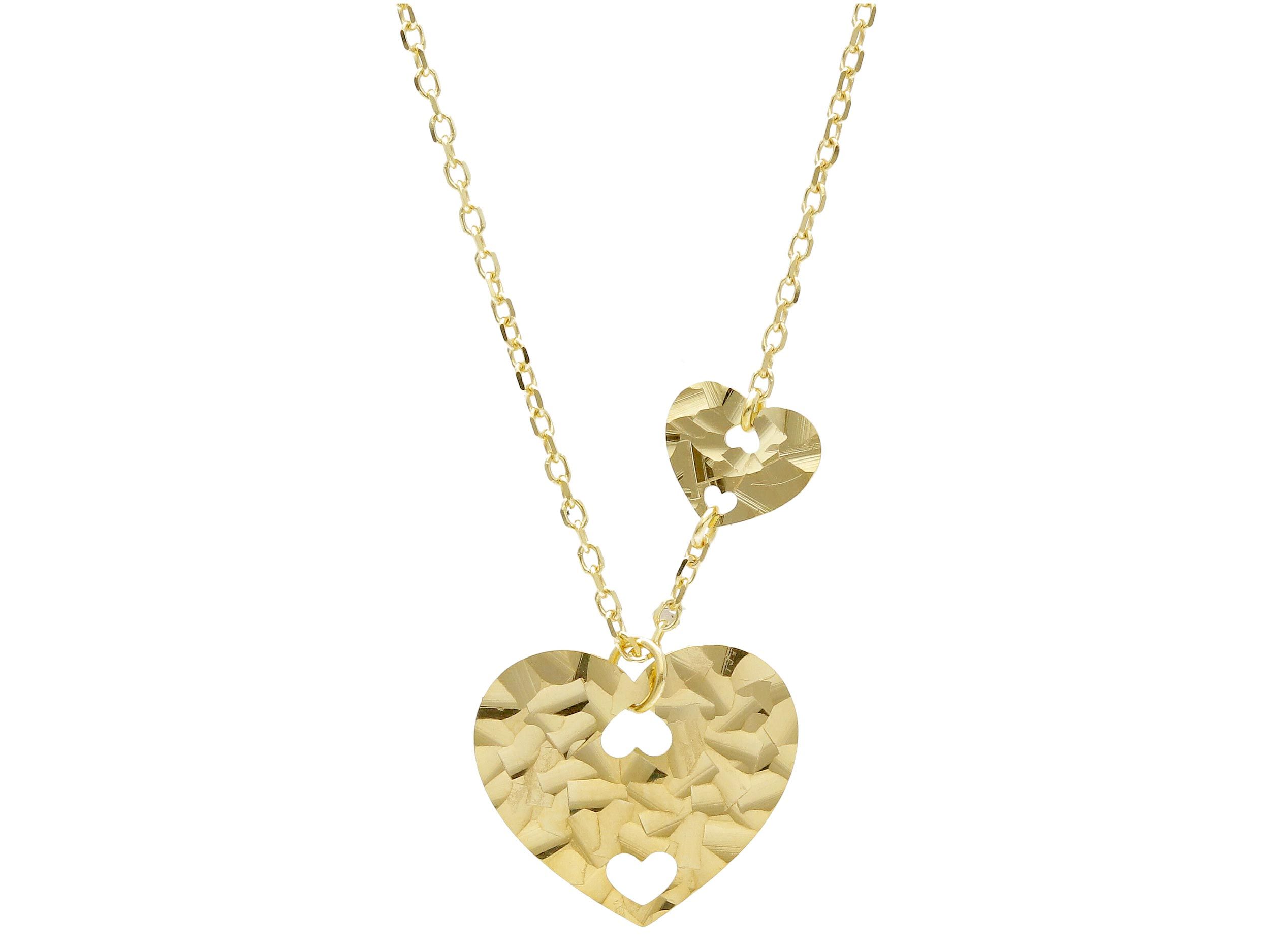 Golden heart necklace k9 (code S241922)